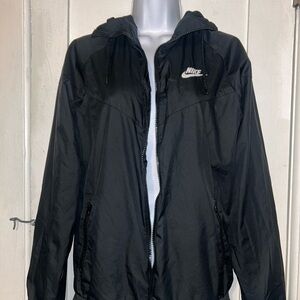 Nike Black Hooded Windbreaker